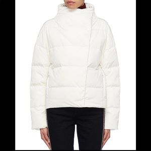 THEORY BLACK OFFSET PUFFER JACKET SMALL SIZE